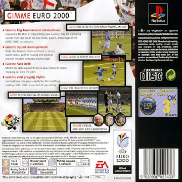 UEFA Euro 2000 (EU) box cover back